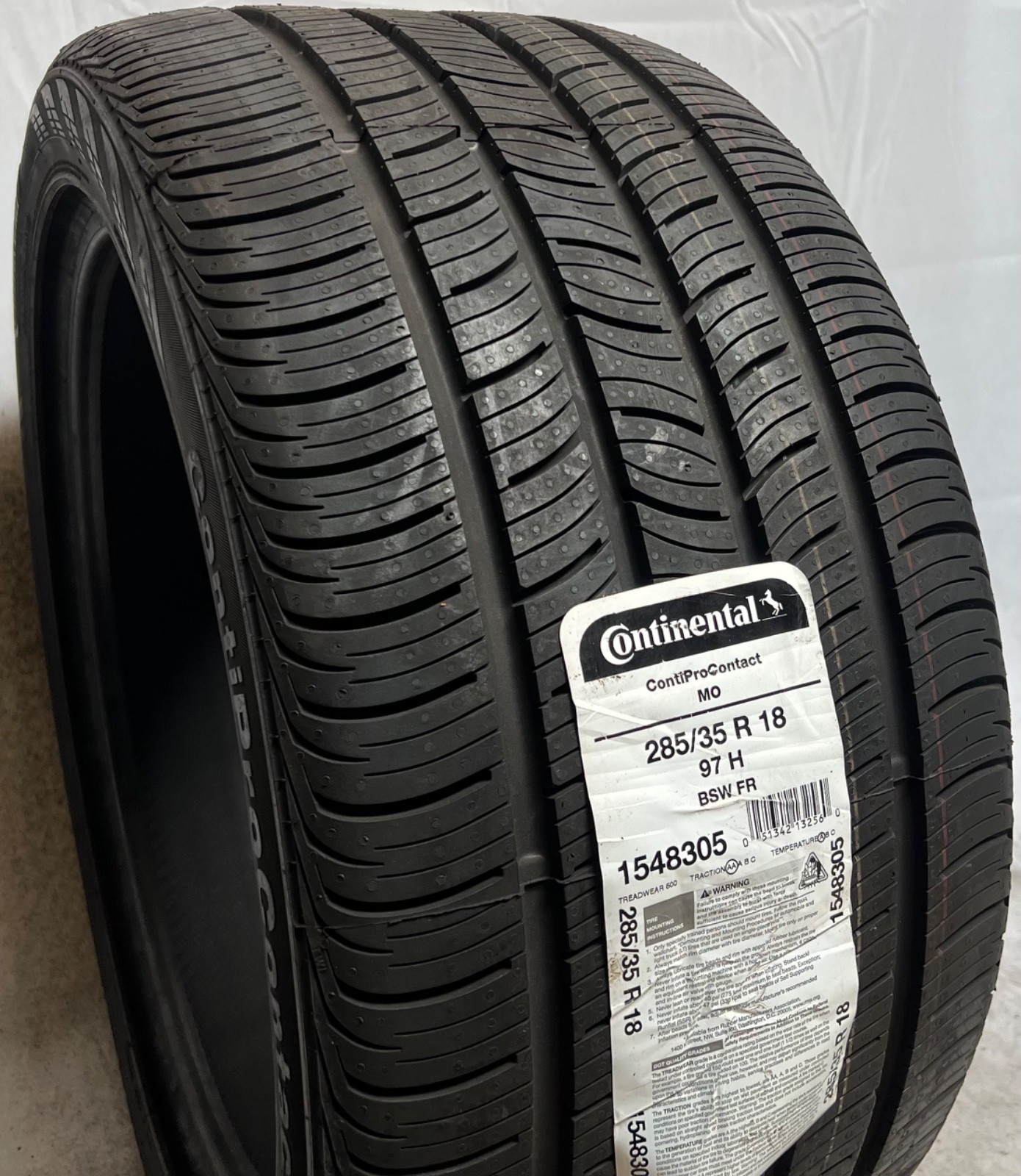 1 - NEW 285/35R18 (97H) Continental ContiProContact (MO) Mercedes - 9105