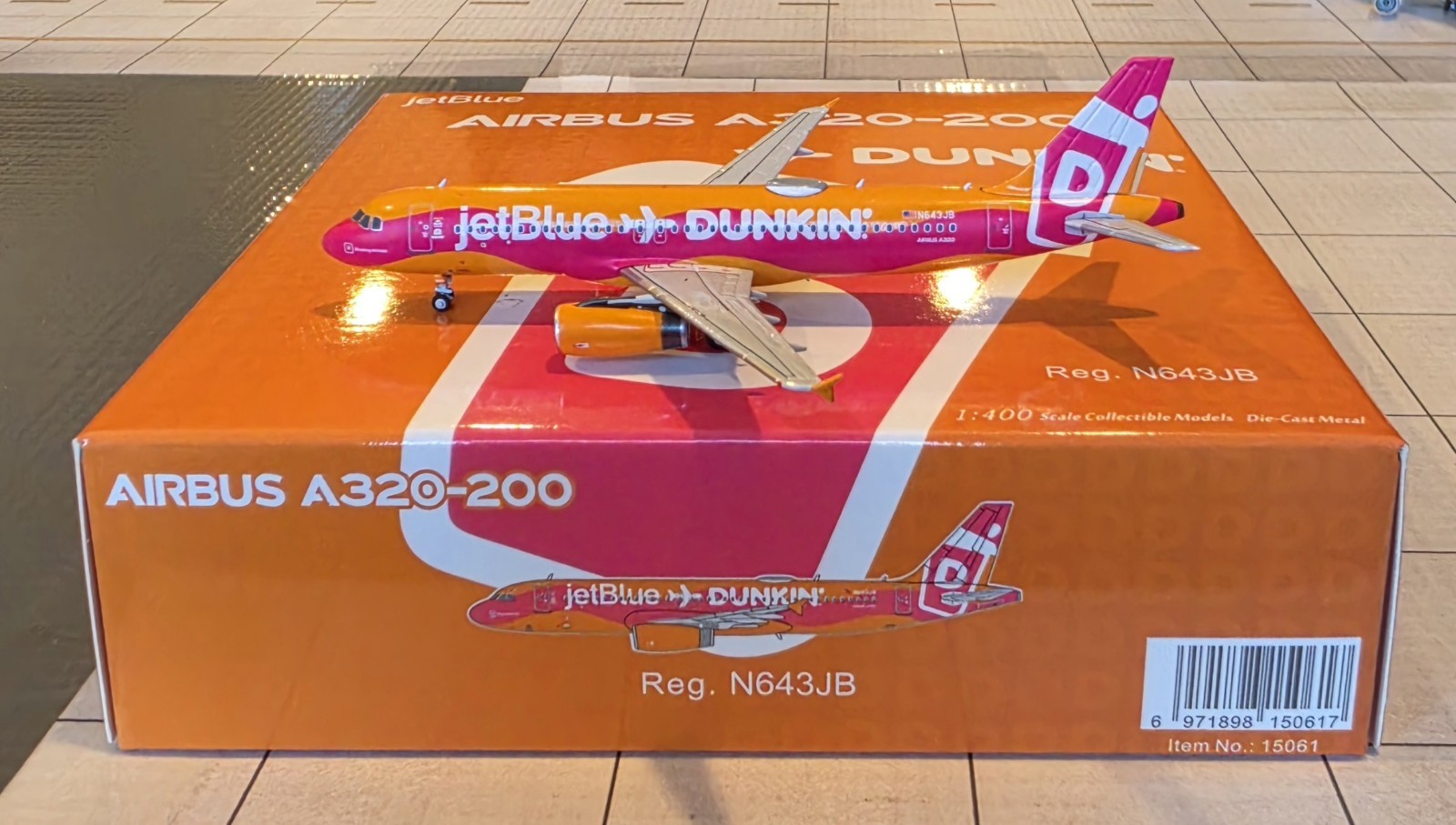 JETBLUE AIRLINES A320 Dunkin Livery 1/400 NG N643JB