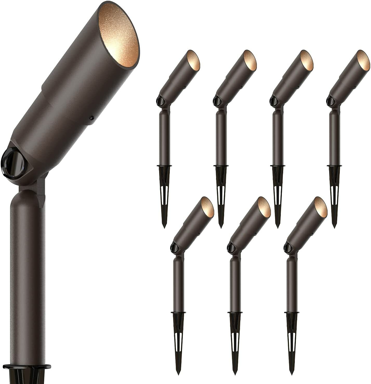 GOODSMANN 8PK Low Voltage Spot Light Landscape Lighting 3W 200 Lumens LED