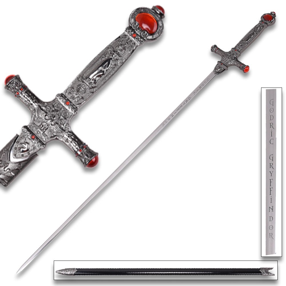 Godric Gryffindor Engraved Blade Sword Replica