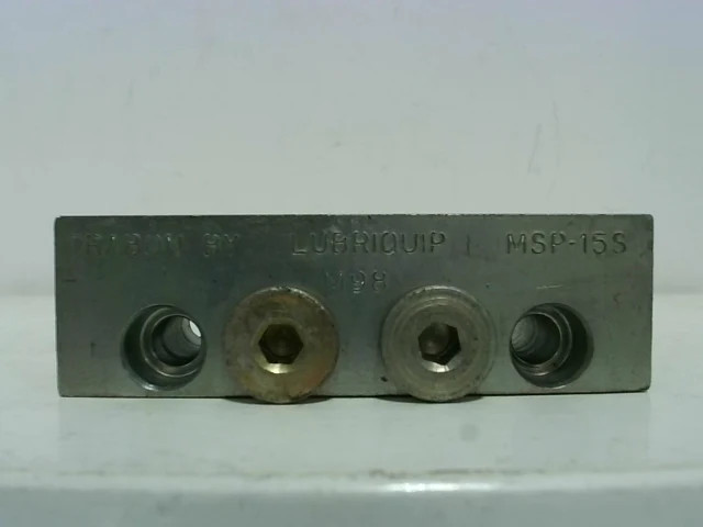 Lubriquip MSP-15S 5-Port Hydraulic Manifold Block-Used