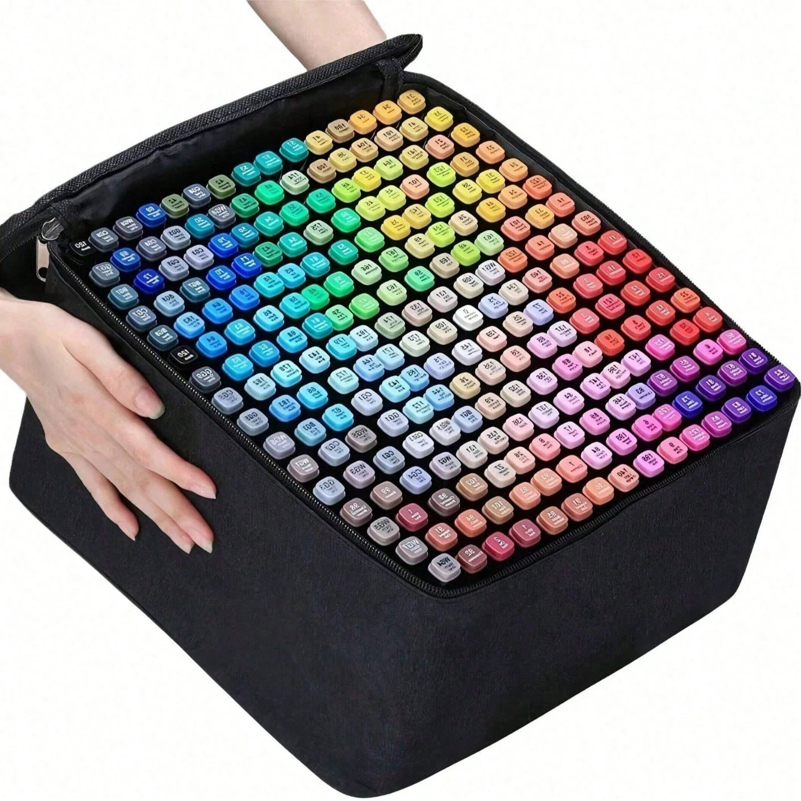 Alcohol Markers 120 Color Dual Tip Art Set Carrying Case Drawing Coloring Alcohol Markers 120 Color Dual Tip Art Set Carrying Case Drawing Coloring