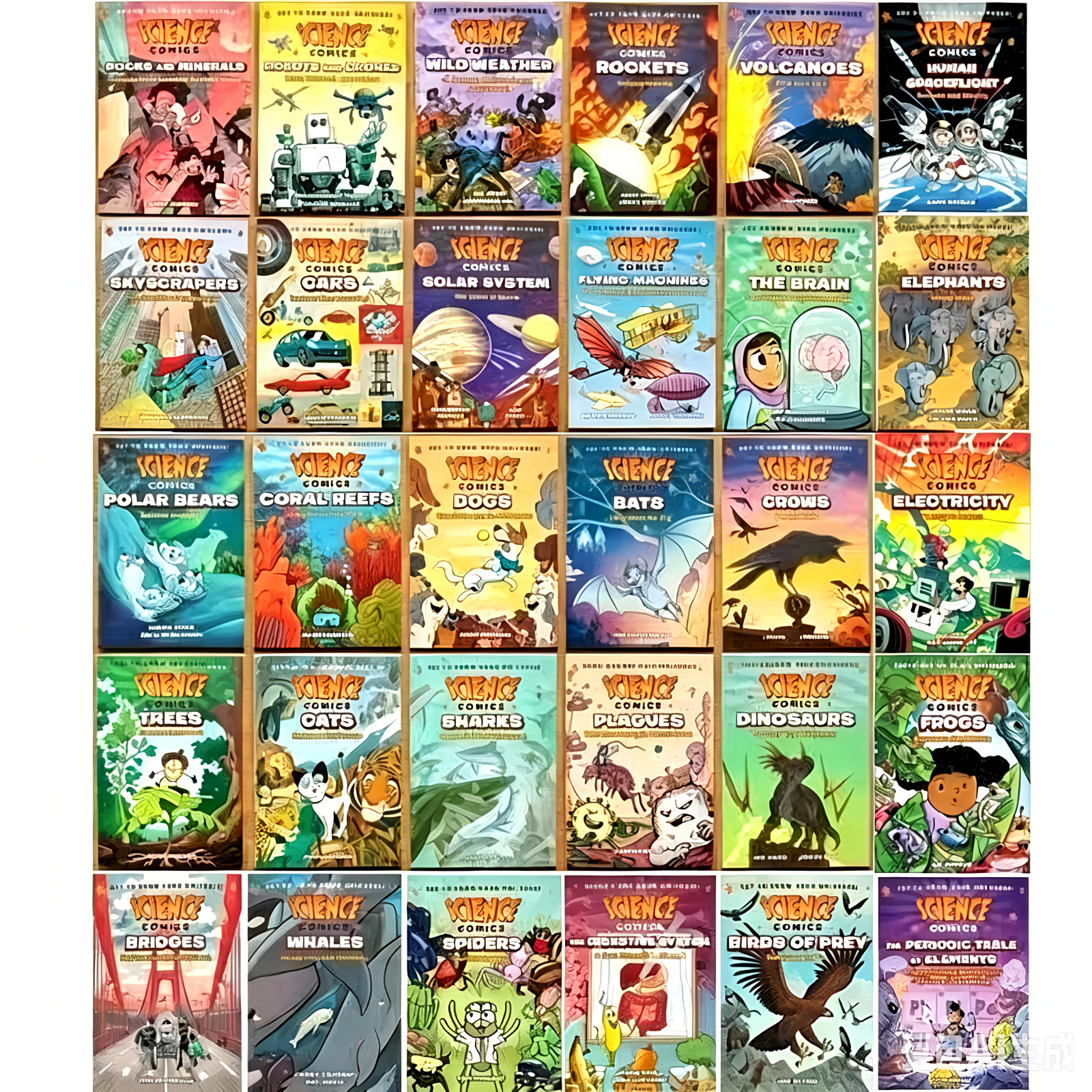 Science Comics Series: Complete 31-Book Full-Color Set Science Comics Series: Complete 31-Book Full-Color Set
