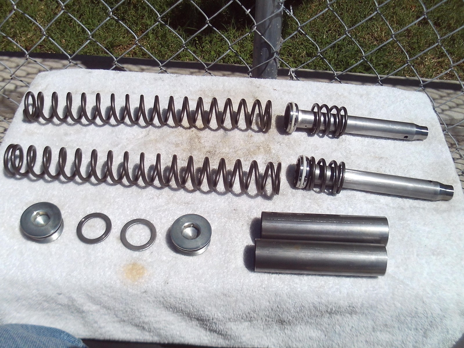 2014-2023 Harley-Davidson OEM Stock Touring 49mm Fork Internal Springs Tubes 2014-2023 Harley-Davidson OEM Stock Touring 49mm Fork Internal Springs Tubes