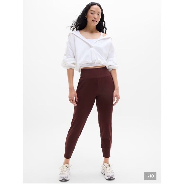 Athleta  Venice Joggers XL Garnet Stretch High-Rise