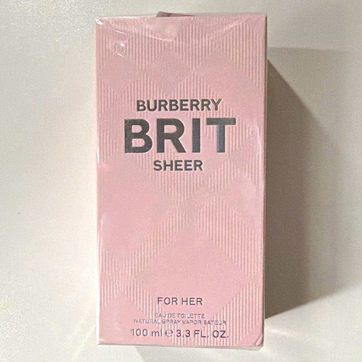 Burberry Brit Sheer For Her Eau de Toilette Spray, Regular Size 3.3 fl oz