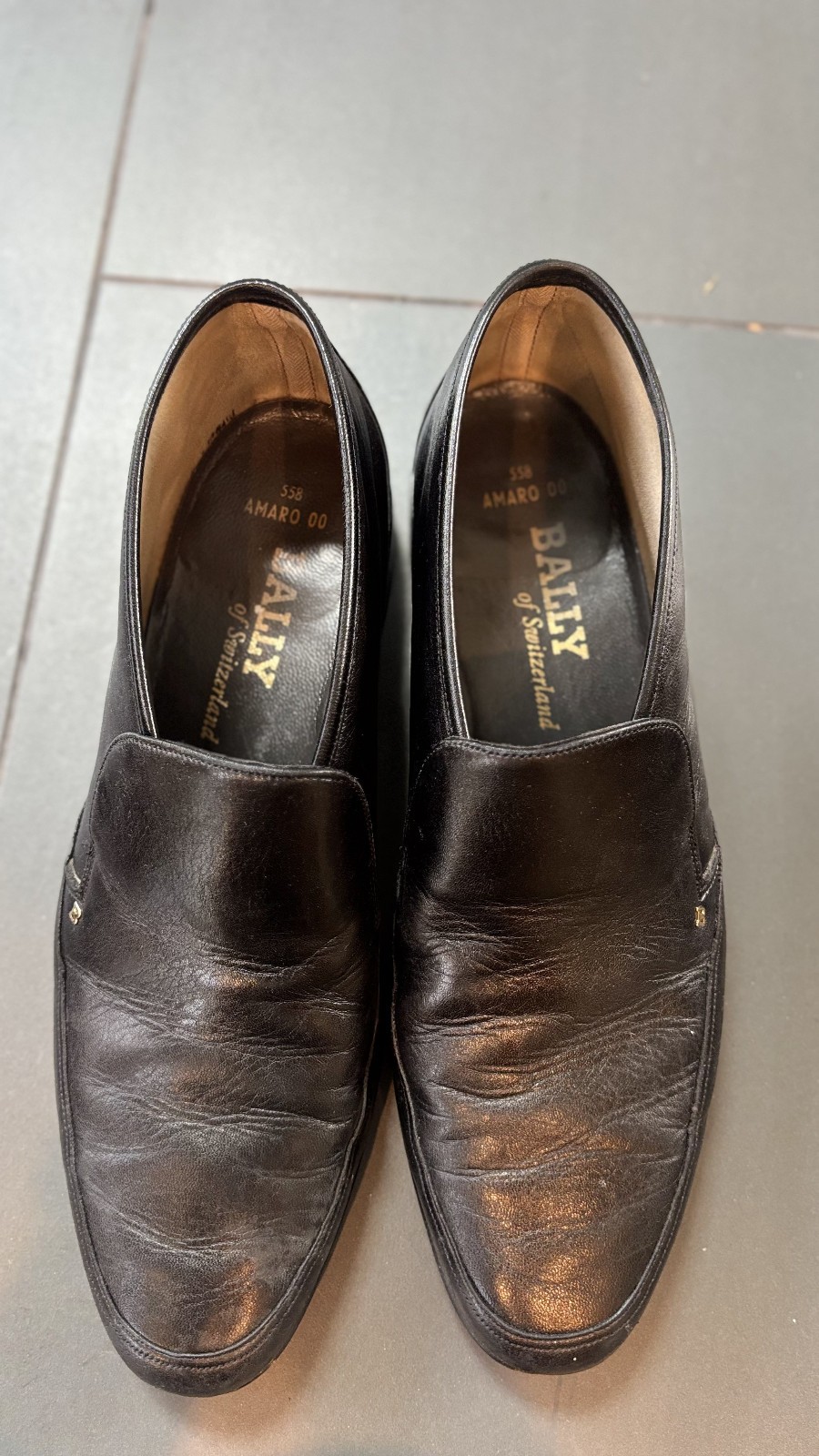 Bally Mens Black Leather Loafer, Size 9-1/2 Bally Mens Black Leather Loafer, Size 9-1/2