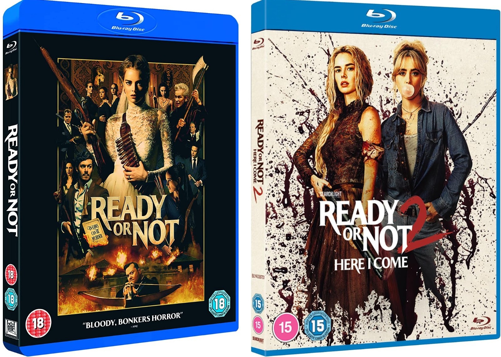READY OR NOT (2019) & READY OR NOT 2: Here I Come (2026) Blu-Ray Bundle NEW