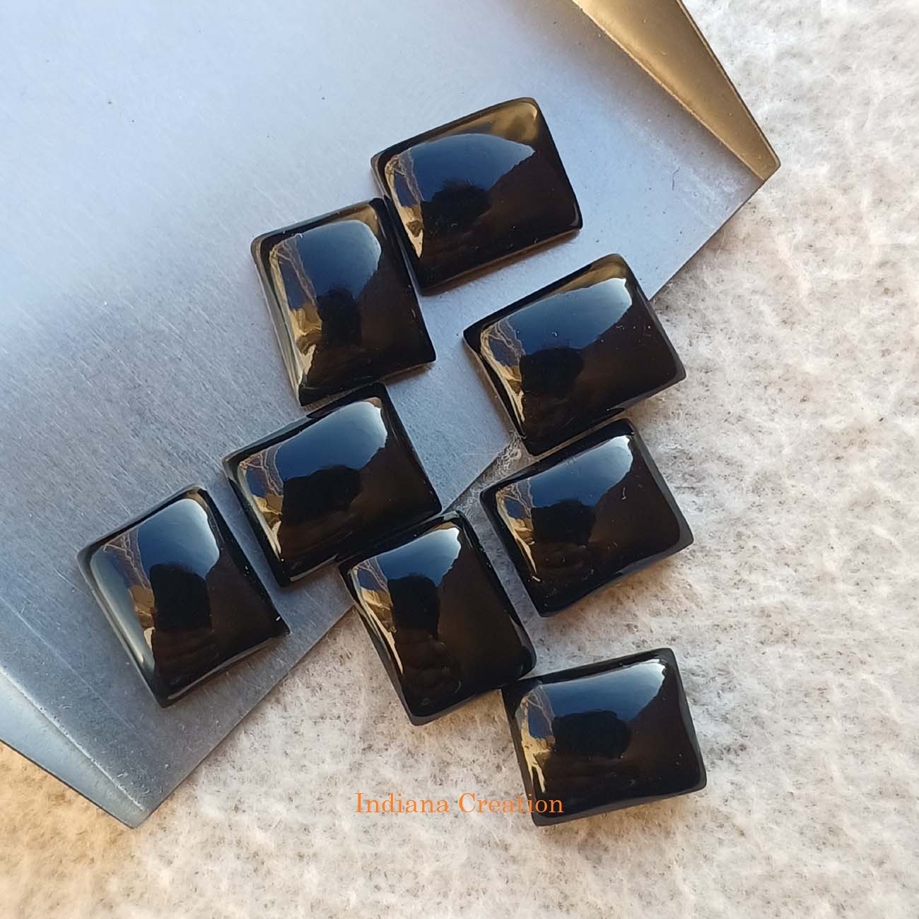 Natural Black Onyx Rectangle Cabochon 6x8mm To 20x25mm Loose Gemstone Natural Black Onyx Rectangle Cabochon 6x8mm To 20x25mm Loose Gemstone