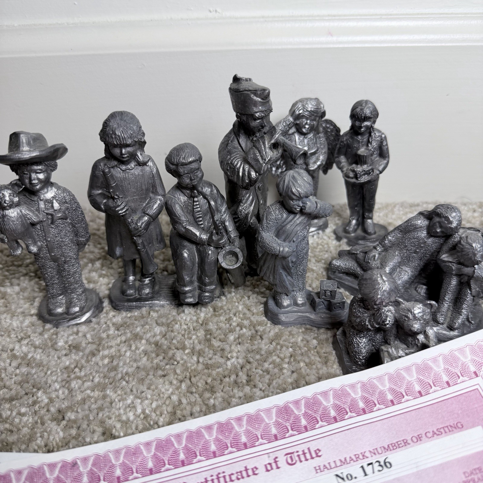 Vintage Michael Ricker Pewter Boy Child Collection Vintage Michael Ricker Pewter Boy Child Collection