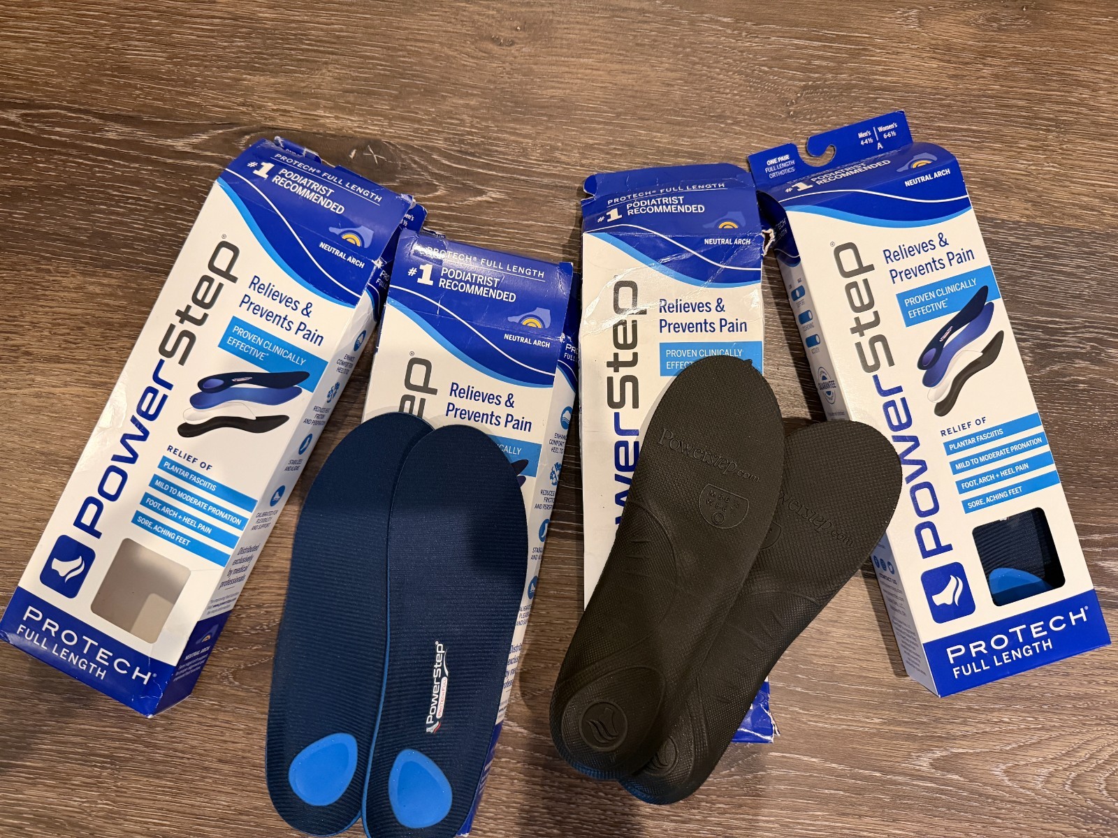 PowerStep ProTech Full Length Orthotic Insoles #1005-01 NEW | Box Damaged