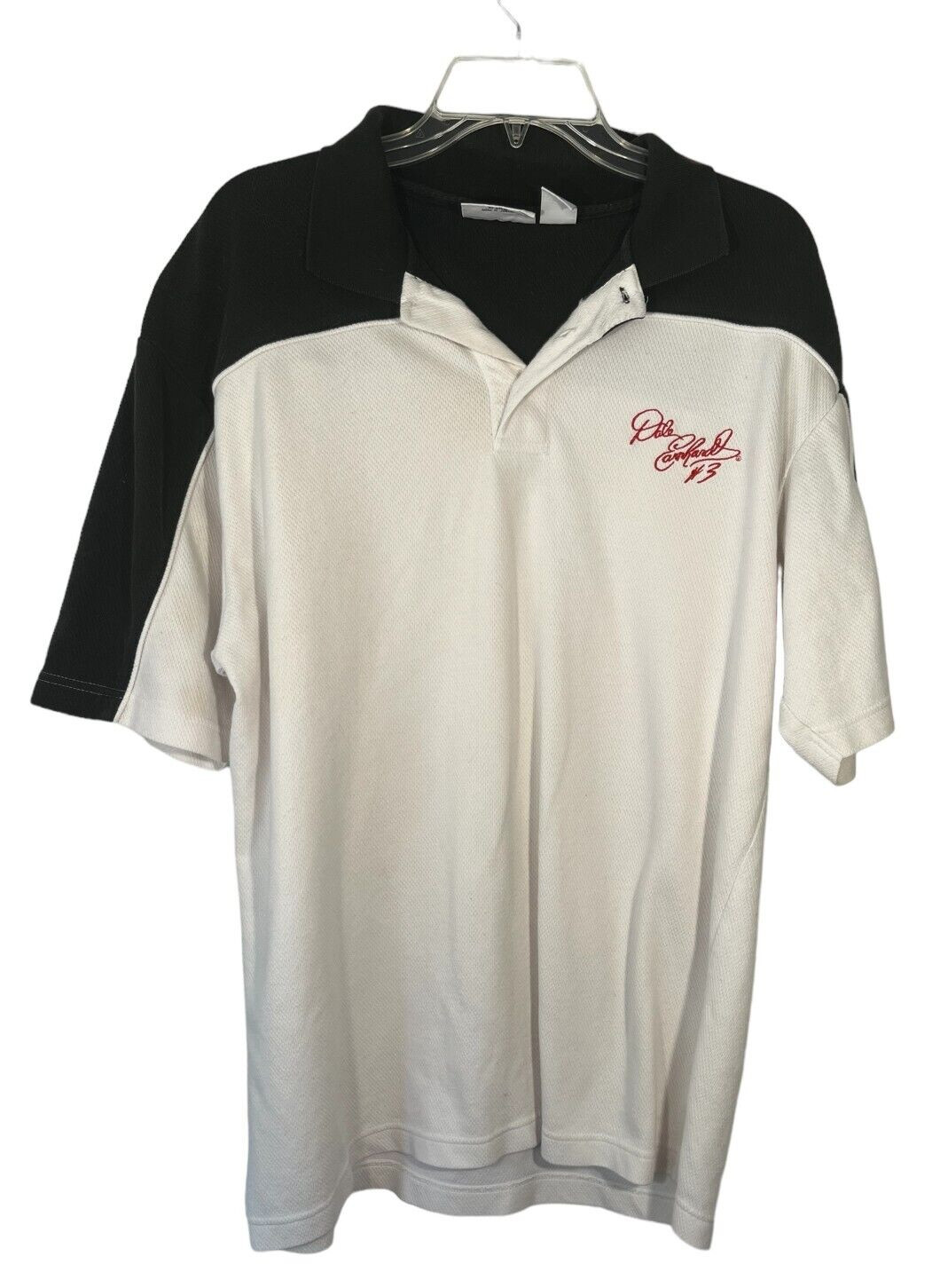 Chase Auth Vintage NASCAR Dale Earnhardt #3 The Intimidator Men\'s Polo Shirt L