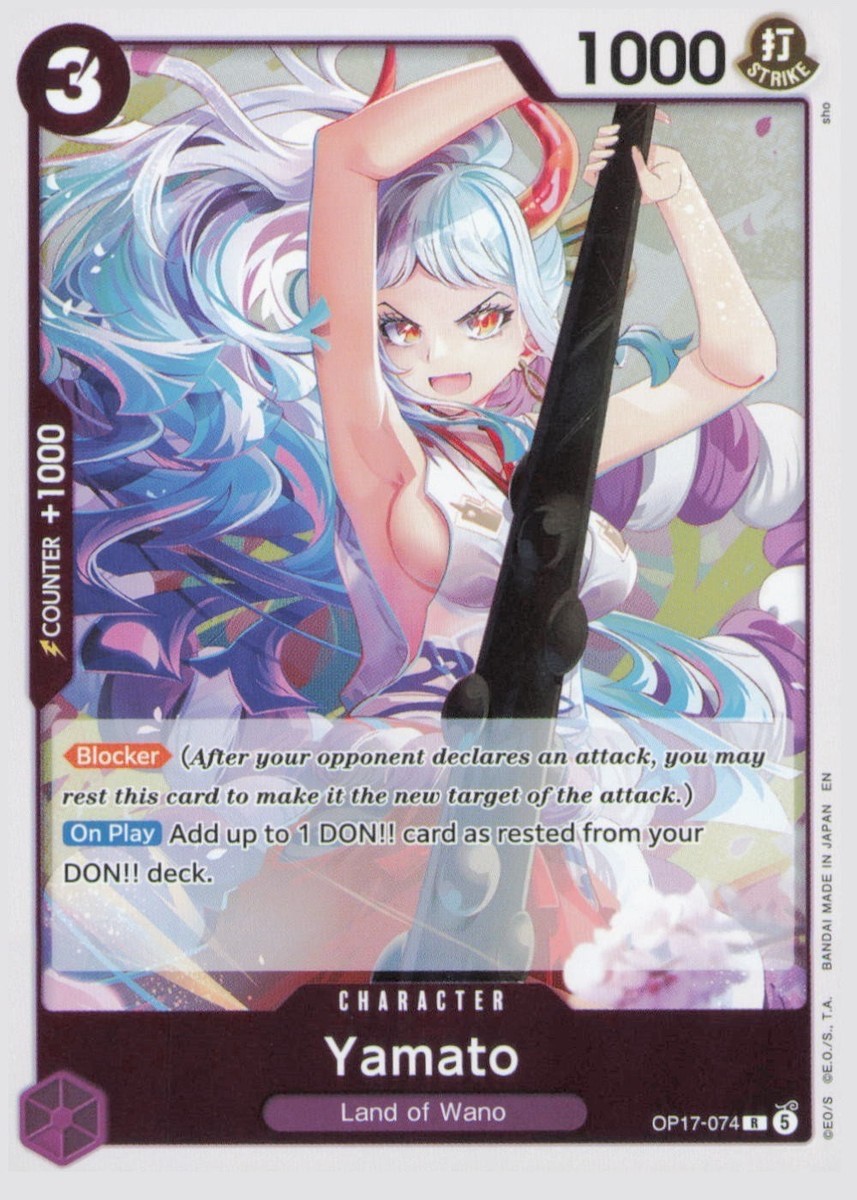 YAMATO OP17-074 Rare The World\'s Strongest Warriors One Piece Foil Near Mint