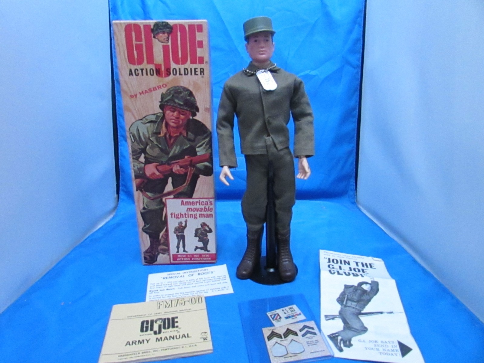 VINTAGE GI JOE  HASBRO 1964 ACTION SOLDIER IN BOX #7500 SINGLE TM MINT