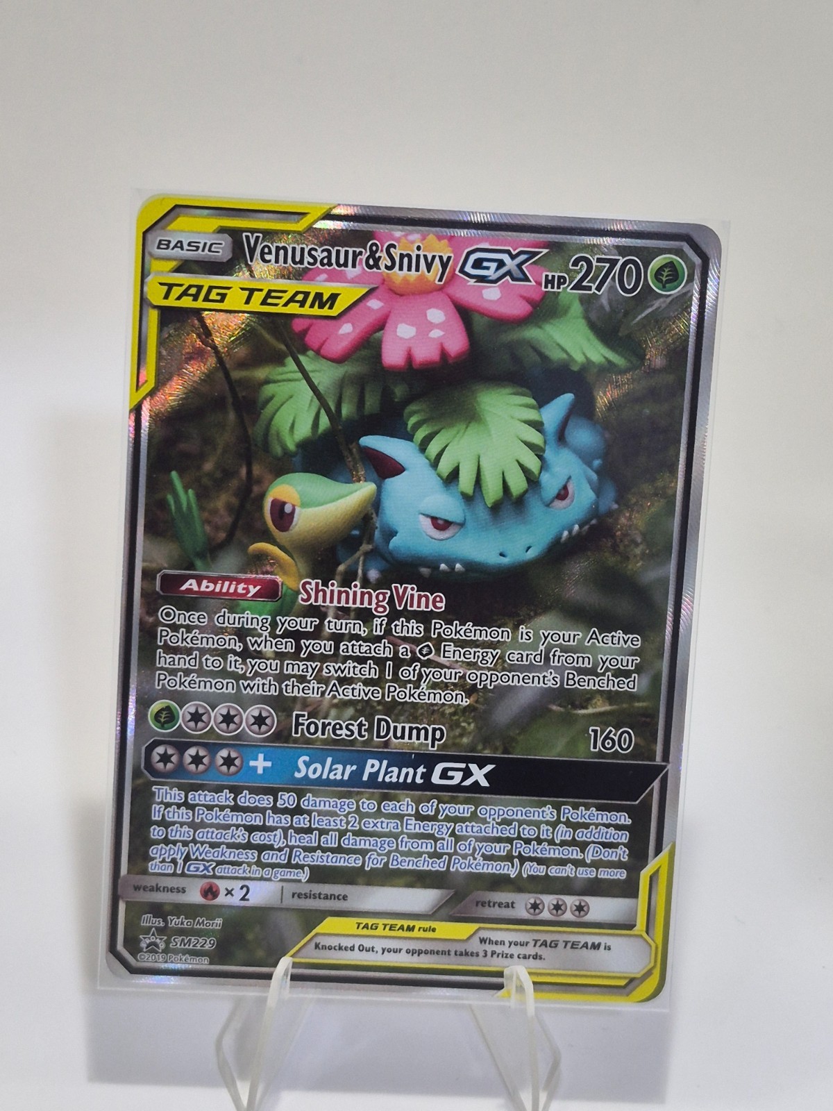 Venusaur & Snivy GX - SM229 - SM Promos 