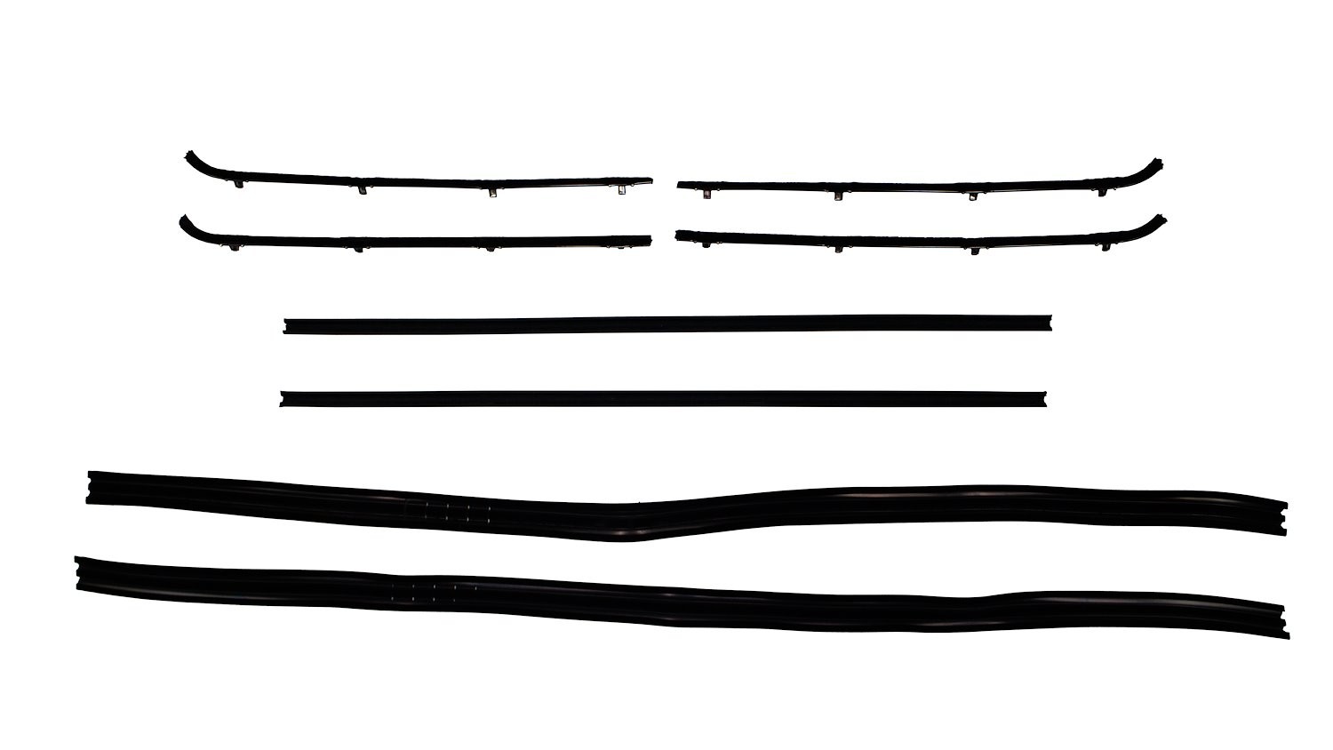 JEGS Window Guide Felt Kit for 1964-1966 Chevrolet & GMC Trucks w/o SS Bead,