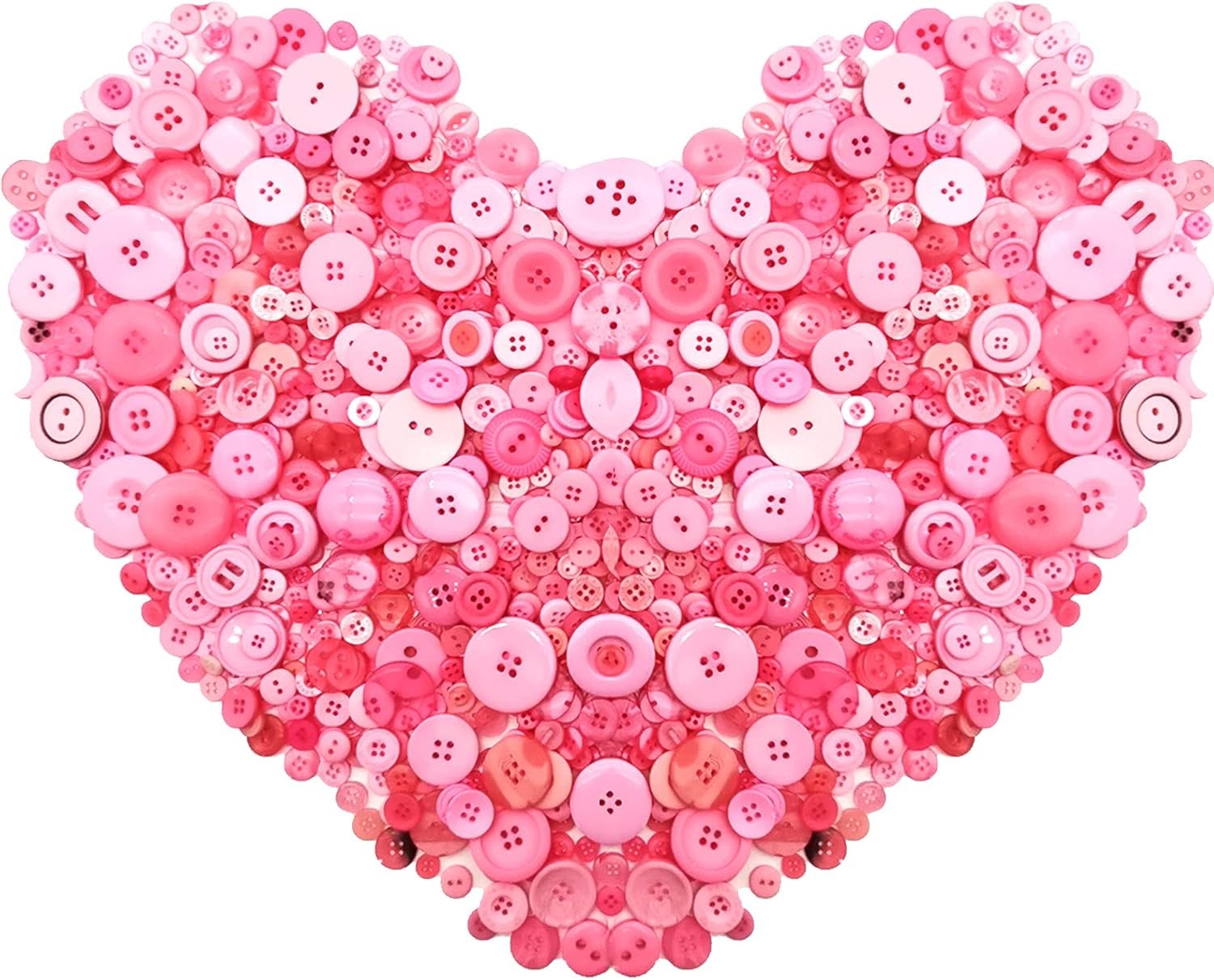 600-700Pcs Pink Buttons for Crafts Bulk Assorted Pink Craft Button for Crafting