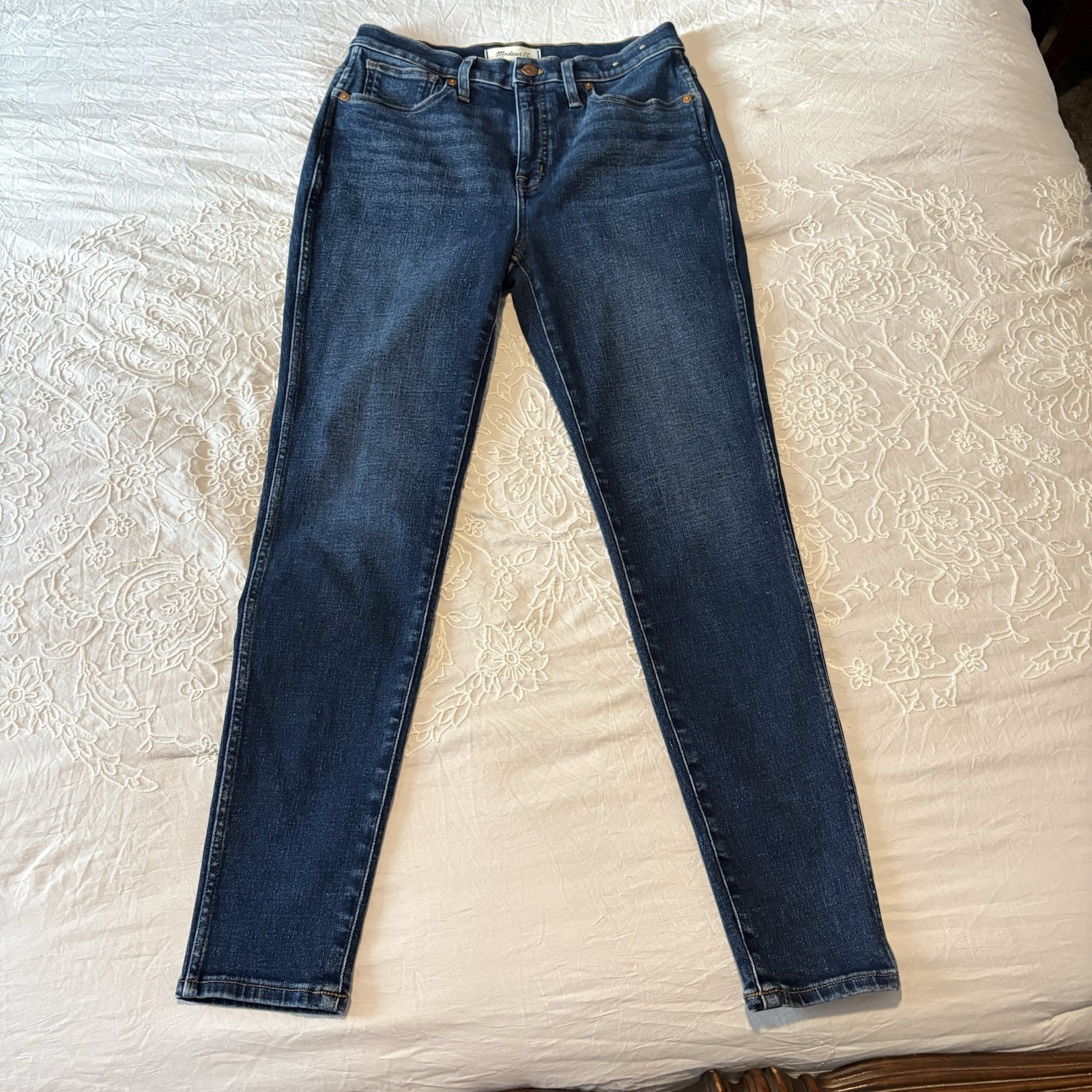 Madewell Women\'s Size 28 10” High Rise Skinny Blue Jeans Dark Wash Madewell Women\'s Size 28 10” High Rise Skinny Blue Jeans Dark Wash