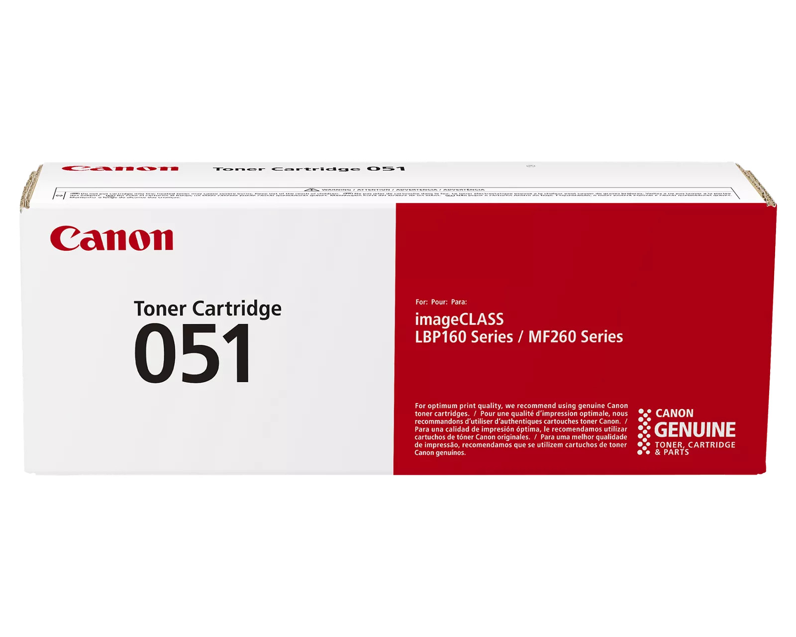 Canon 051 Black Toner Cartridge | Standard Yield, Up to 1,700 Pages