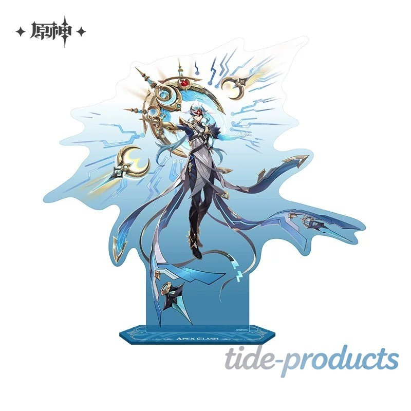 miHoYo Official Genshin Impact Apex Clash Merch Il Dottore Acrylic Stand Badge
