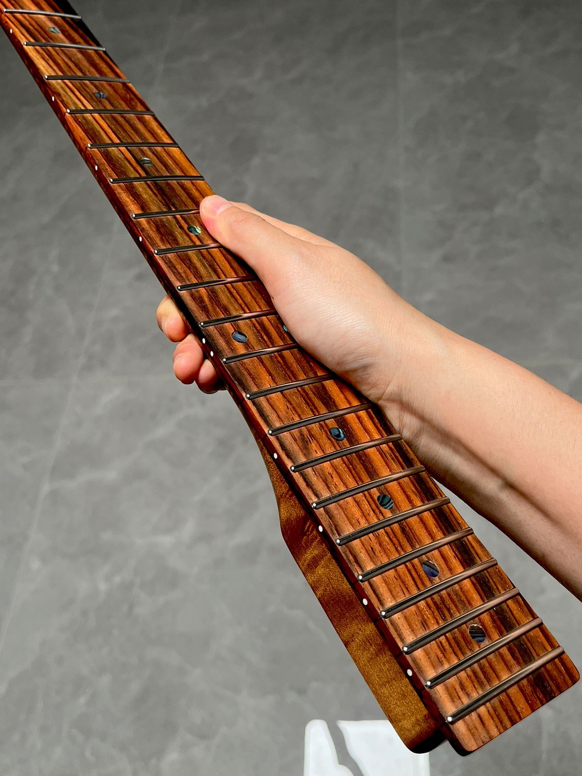 Stainless Rosewood 22Fret satin DIY Roasted Flame maple Electric guitar neck