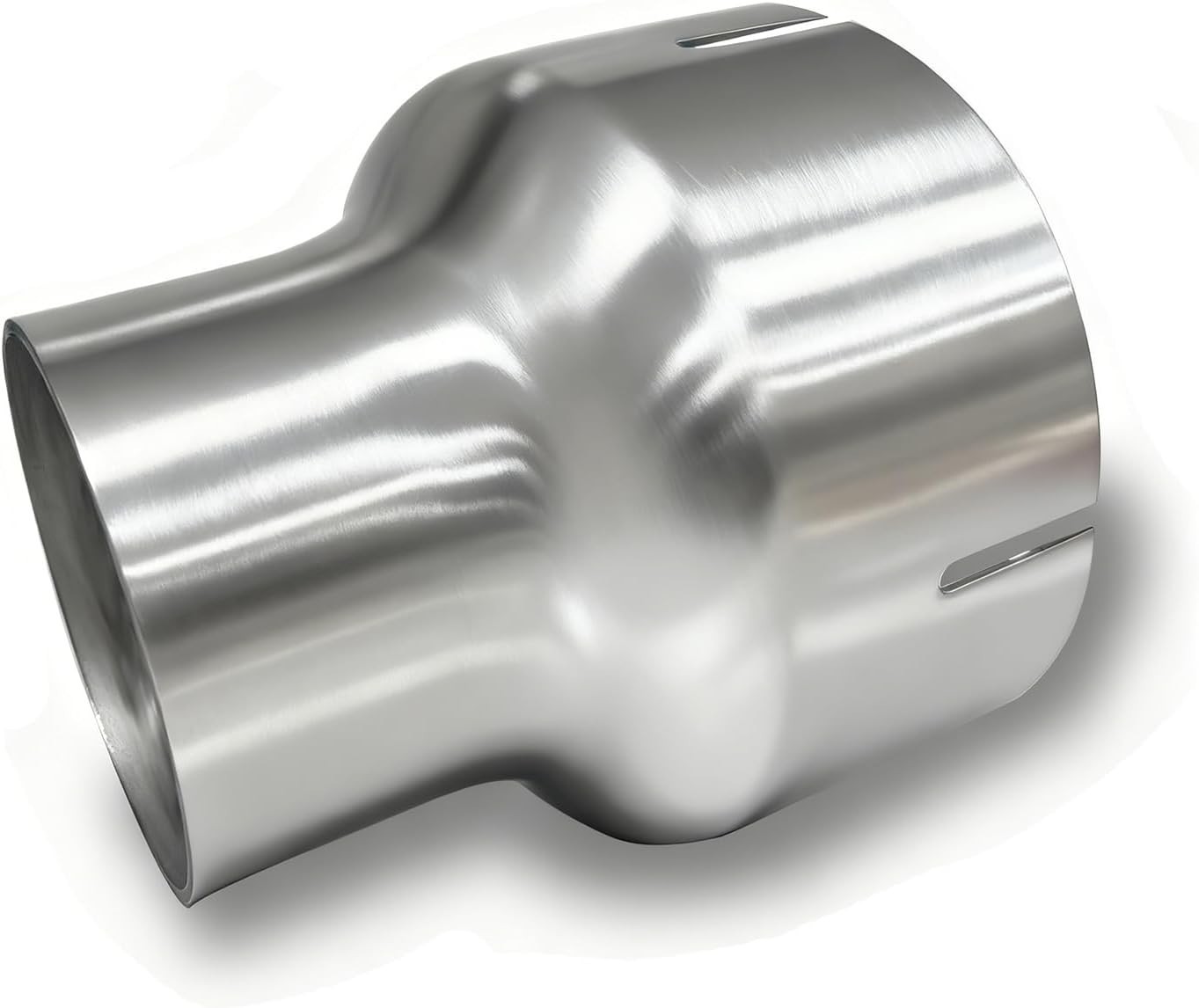 Universal T304 Stainless ID 2.5 inch to OD 4 inch Exhaust Adapter Reducer | Seam