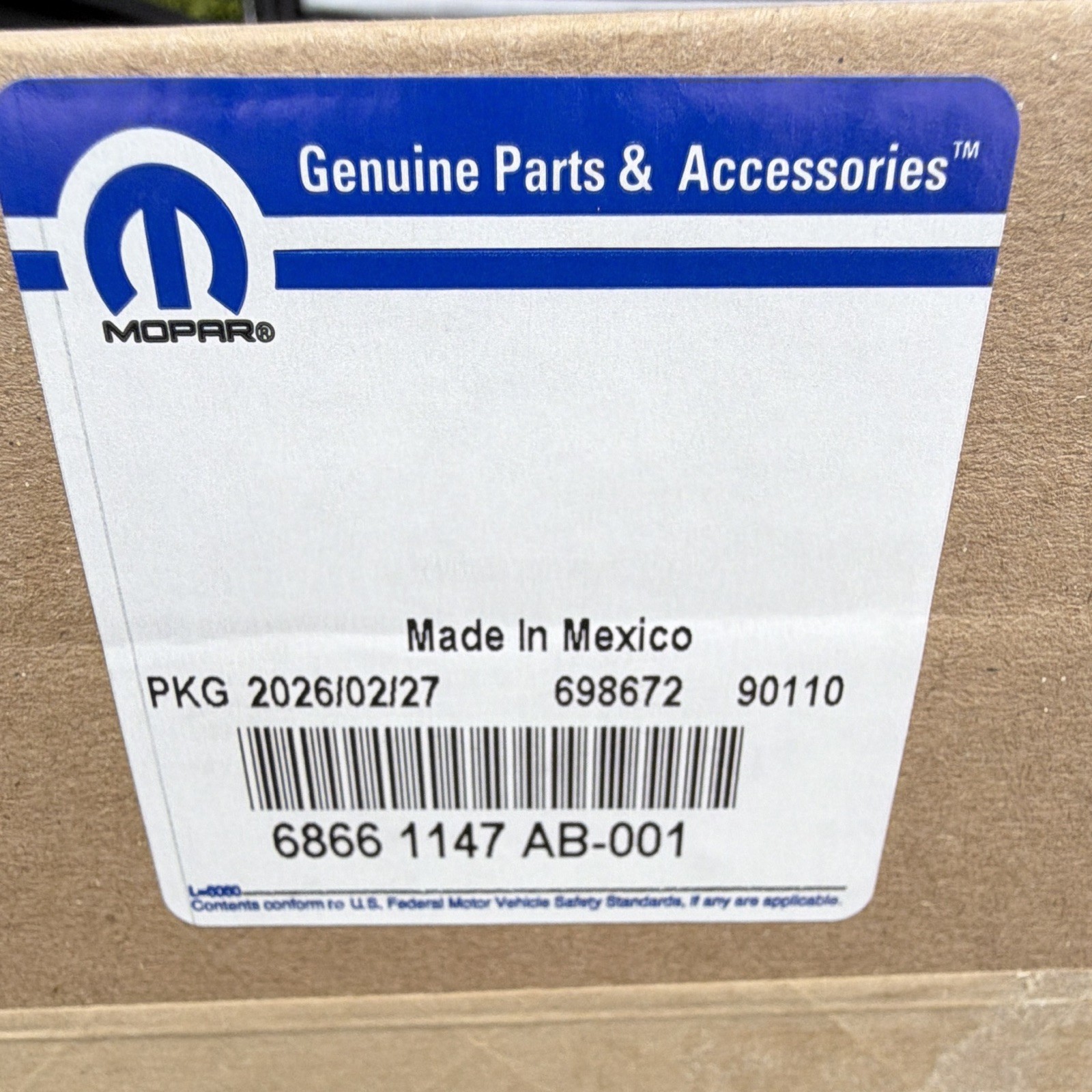 68661147AB NEW Genuine MOPAR OEM Right Intake Camshaft KIT OL PART # 68661147AA 68661147AB NEW Genuine MOPAR OEM Right Intake Camshaft KIT OL PART # 68661147AA