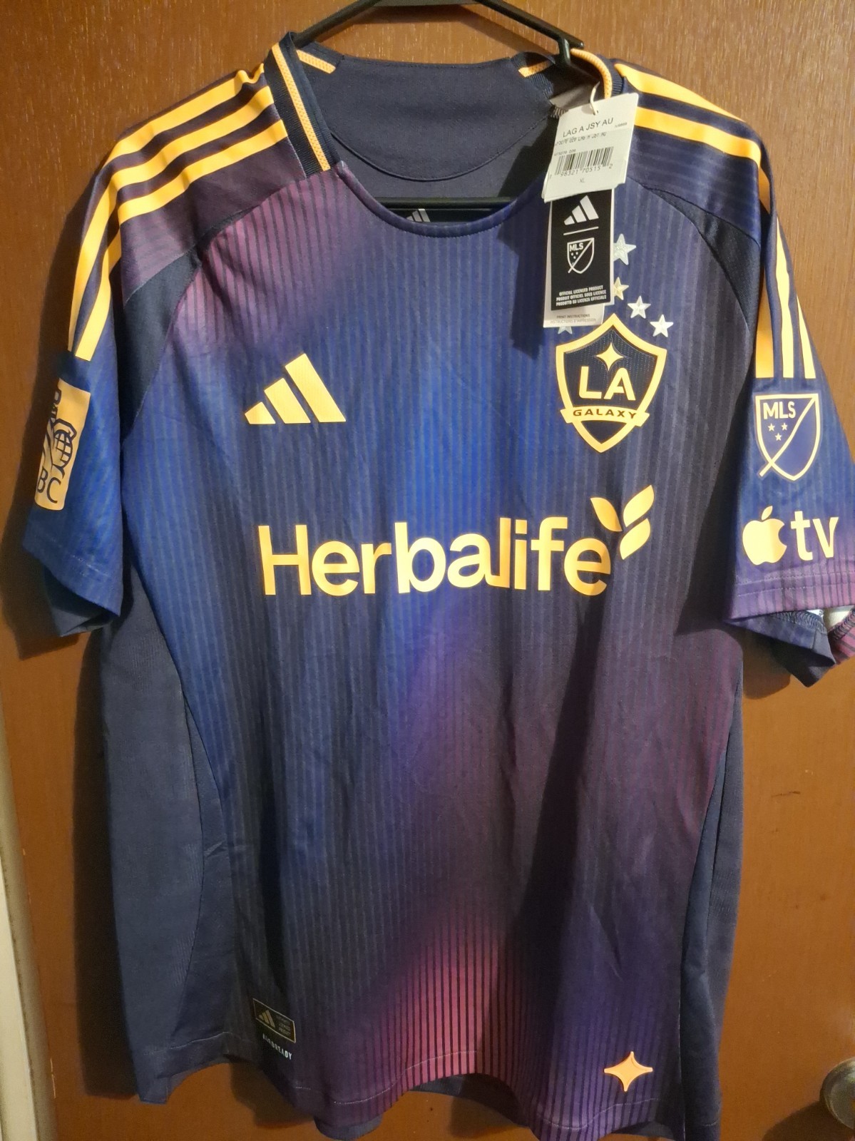 Mens Adidas MLS LA Galaxy Galaxy 2025 Navy Away Authentic Jersey Sz Xl Slim Fit Mens Adidas MLS LA Galaxy Galaxy 2025 Navy Away Authentic Jersey Sz Xl Slim Fit