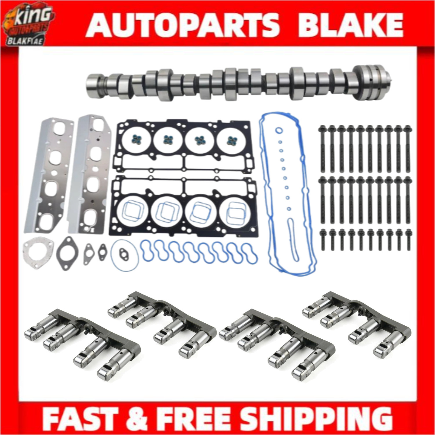 For 2009-2019 Dodge Ram 1500 5.7L Hemi Camshaft CAM MDS Lifters Head Gaskets Kit