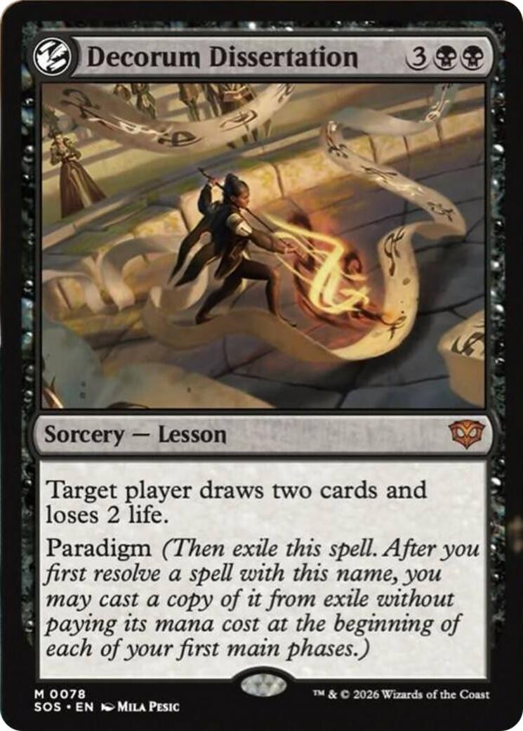 Decorum Dissertation Secrets of Strixhaven NM 78 Foil