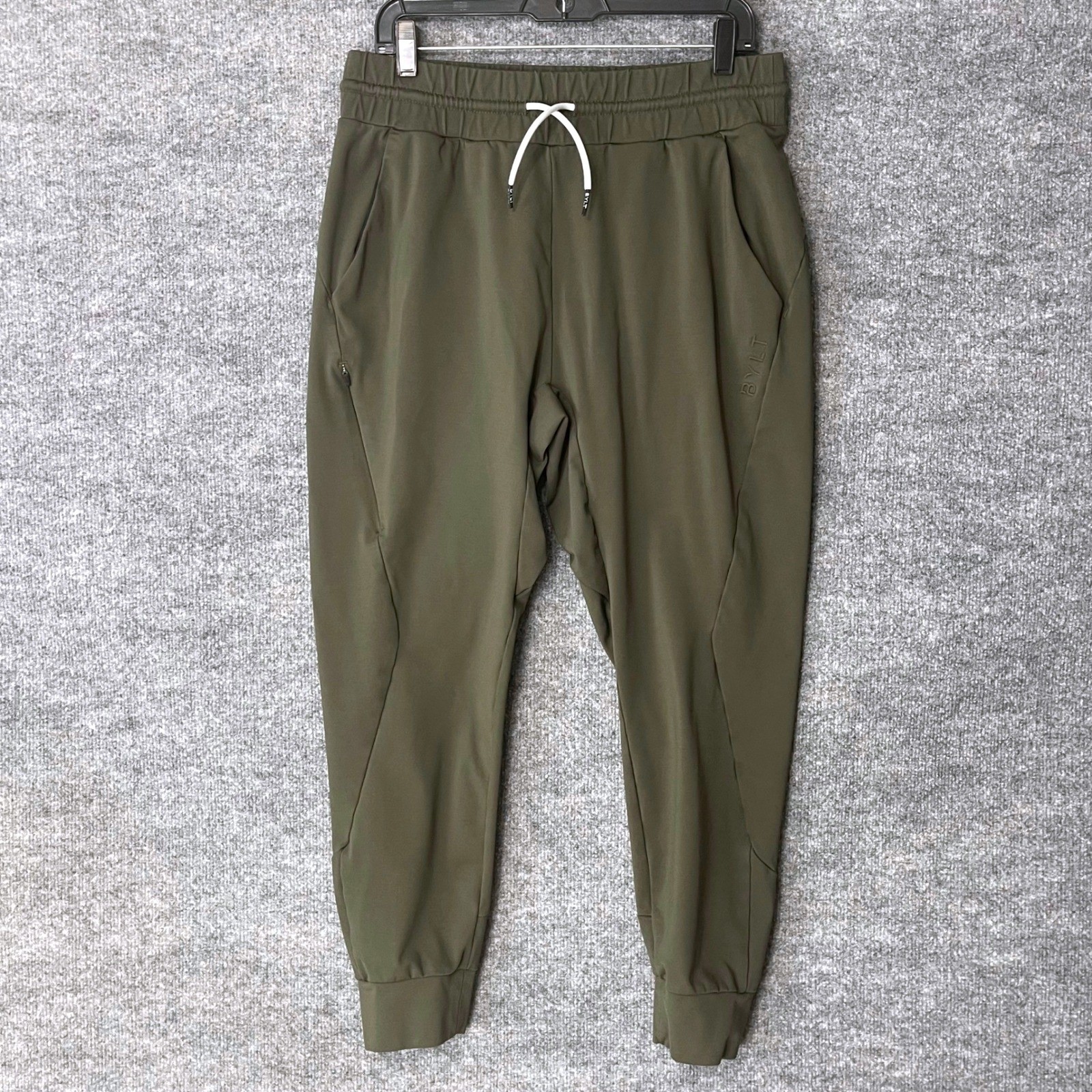 BYLT Active Jogger Mens Large Green Stretch Athletic Training Pants Stretch