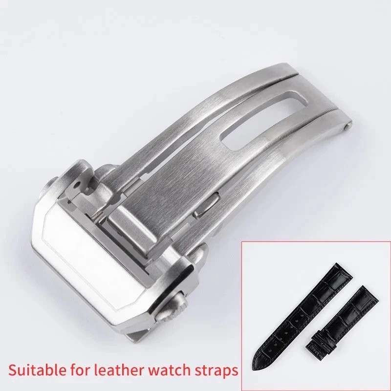 18mm 316L Adjustable Deployment Buckle Clasp For Longines Rubber / Leather Strap