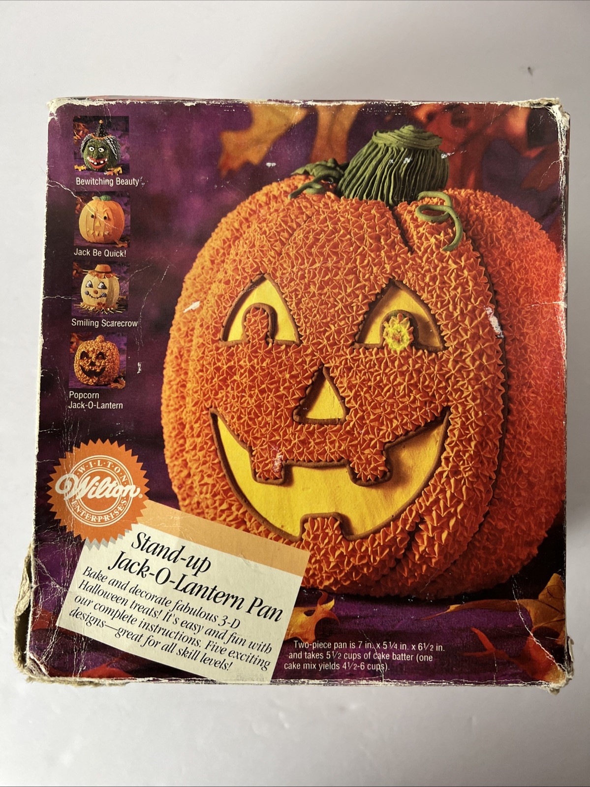 Wilton Halloween Stand Up JACK-O-LANTERN Pumpkin Witch Cake Pan 3D Vintage 1995 Wilton Halloween Stand Up JACK-O-LANTERN Pumpkin Witch Cake Pan 3D Vintage 1995