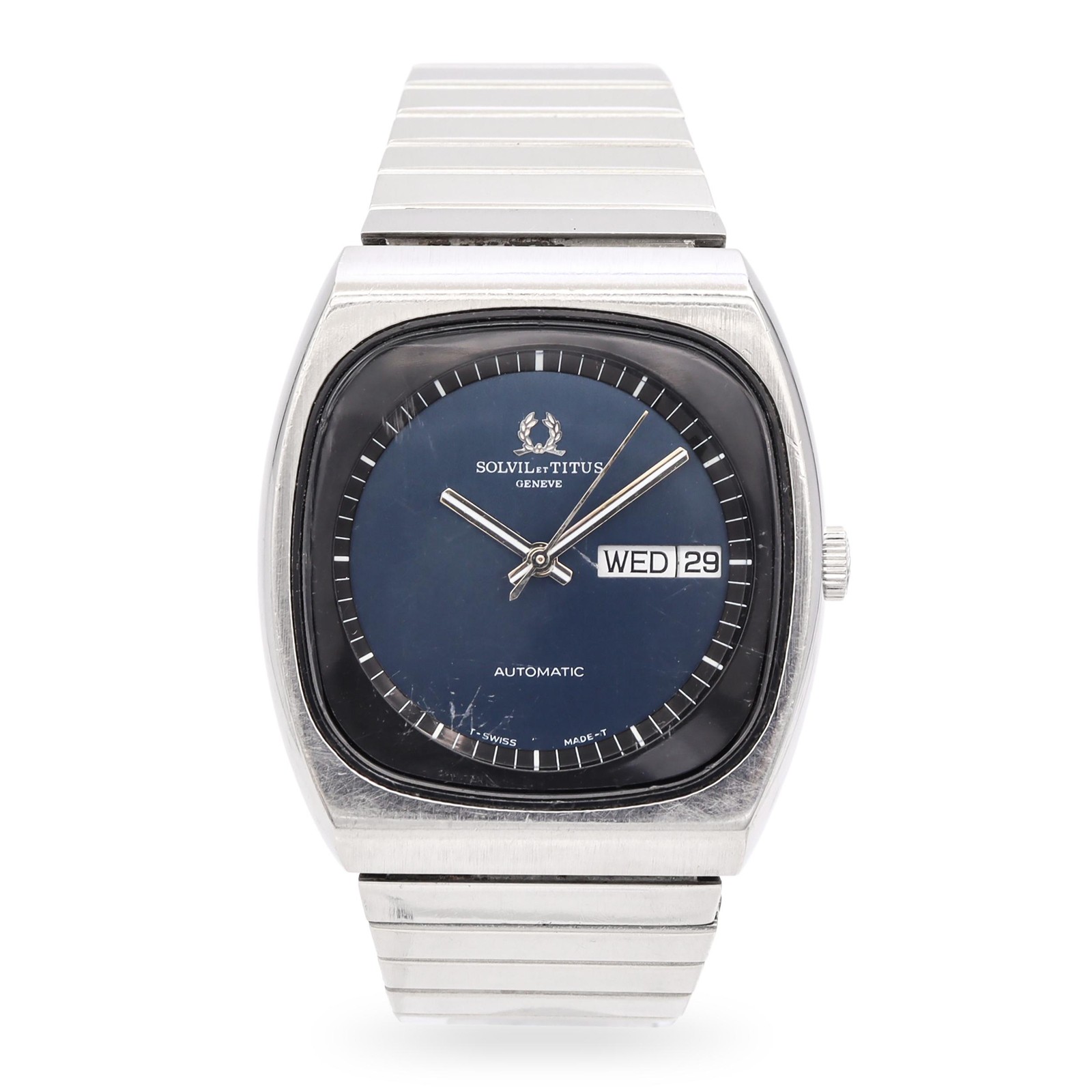Vintage Solvil Et Titus Integrated Bracelet Automatic Watch