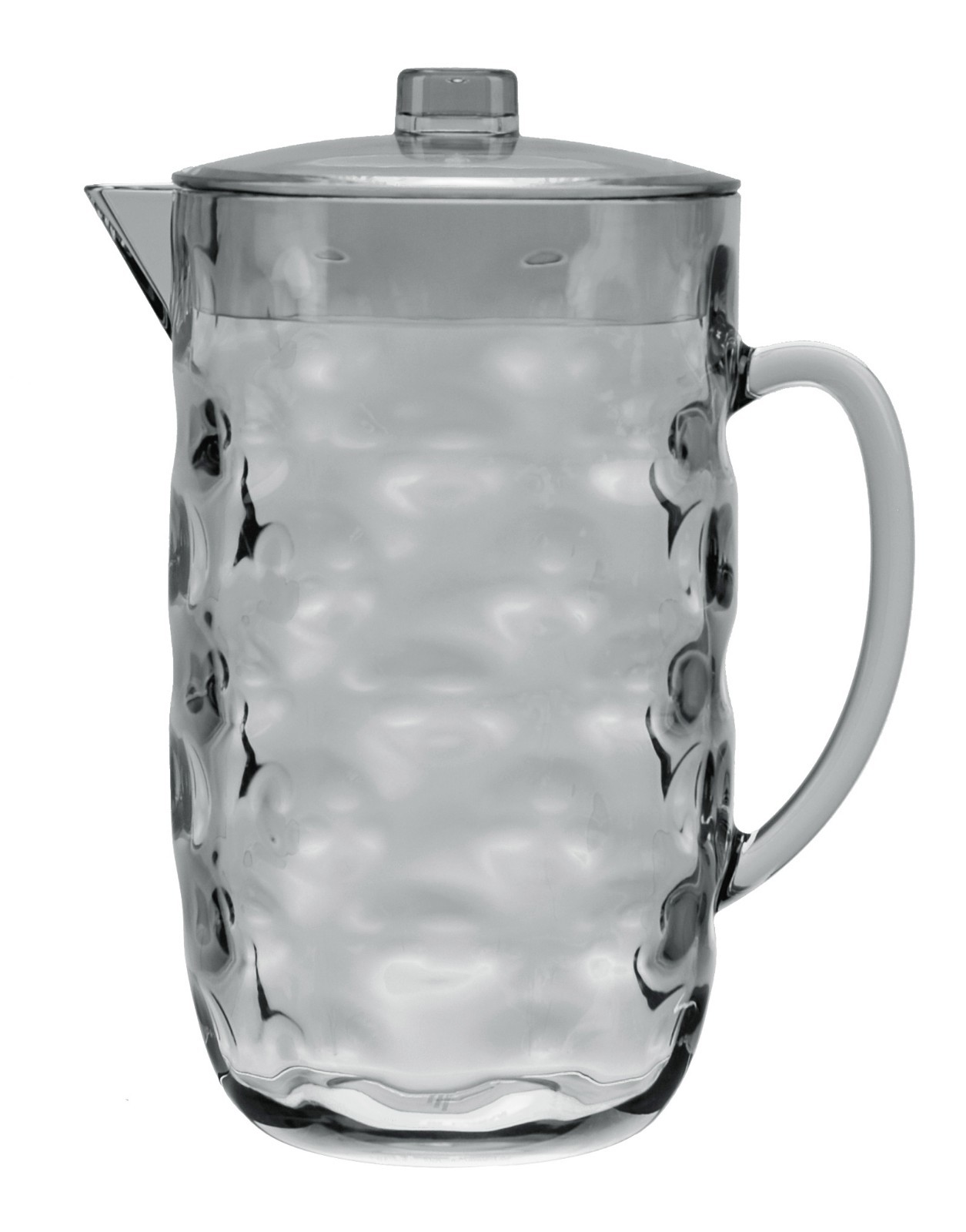QG Clear Light Grey BPA Free Acrylic Plastic Pitcher with Lid 80 oz / 2.5 Quart QG Clear Light Grey BPA Free Acrylic Plastic Pitcher with Lid 80 oz / 2.5 Quart