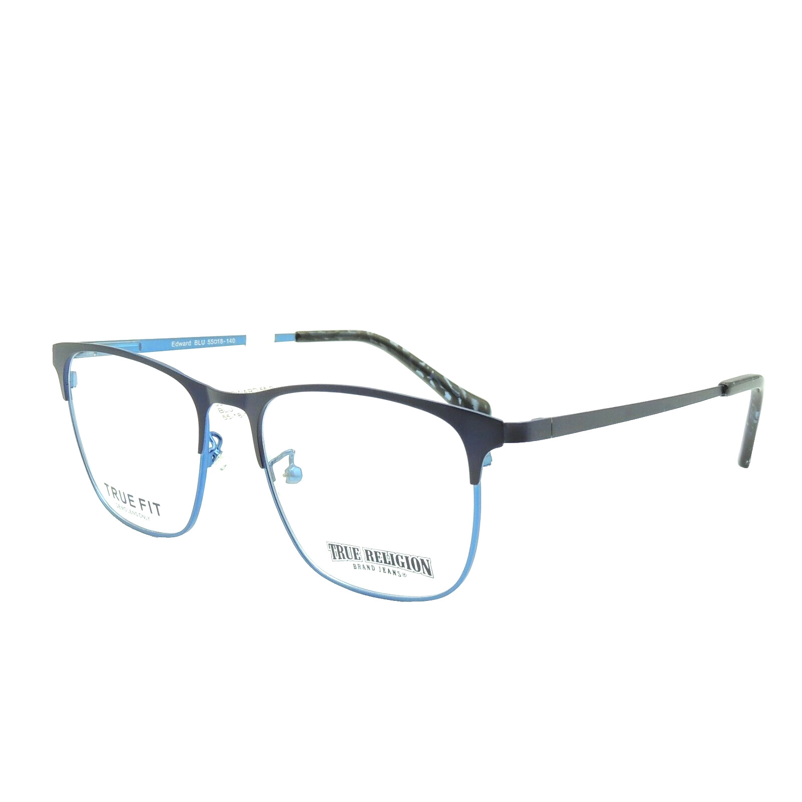 True Religion Edward BLU Blue Eyeglass Frame 55 18 140