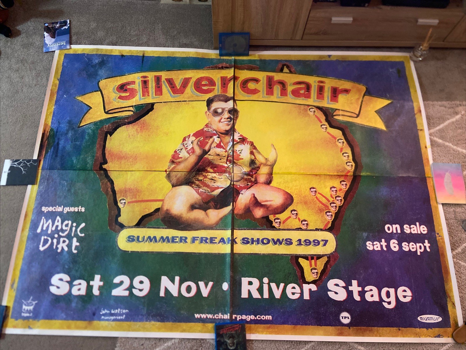 Silverchair 1997 Brisbane Concert MASSIVE VINTAGE BILLBOARD POSTER 152 x 200 CMS