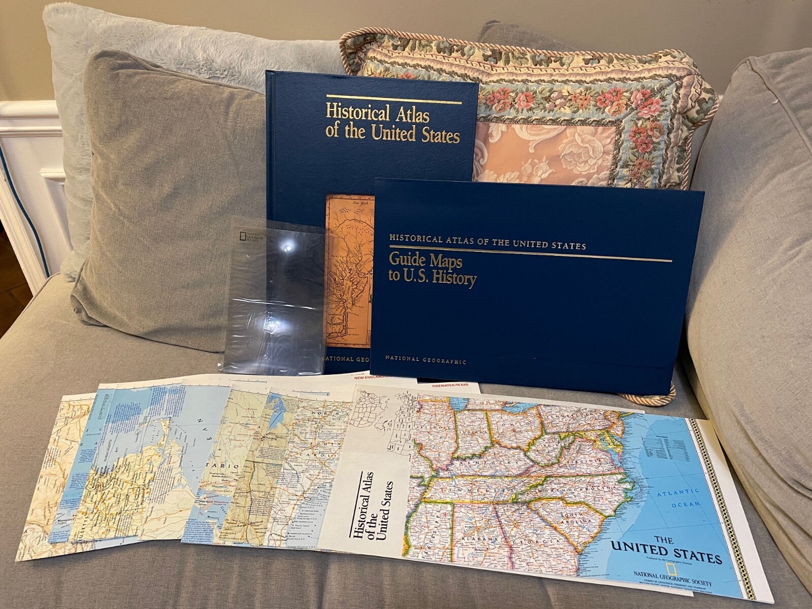National Geographic Historical Atlas United States HC Collector\'s Box Set 1993 N