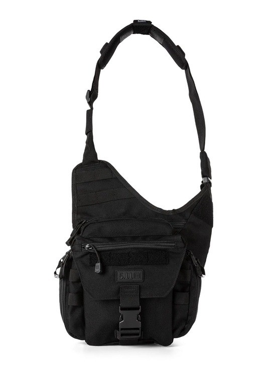 5.11 Tactical Push Pack 6L Black Nylon Messenger Sling Bag 5.11 Tactical Push Pack 6L Black Nylon Messenger Sling Bag