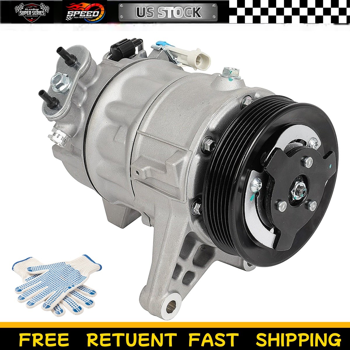 A/C Compressor Fits 2010-2011 Buick LaCrosse 3.6L 2010 Buick LaCrosse 3.0L 98565