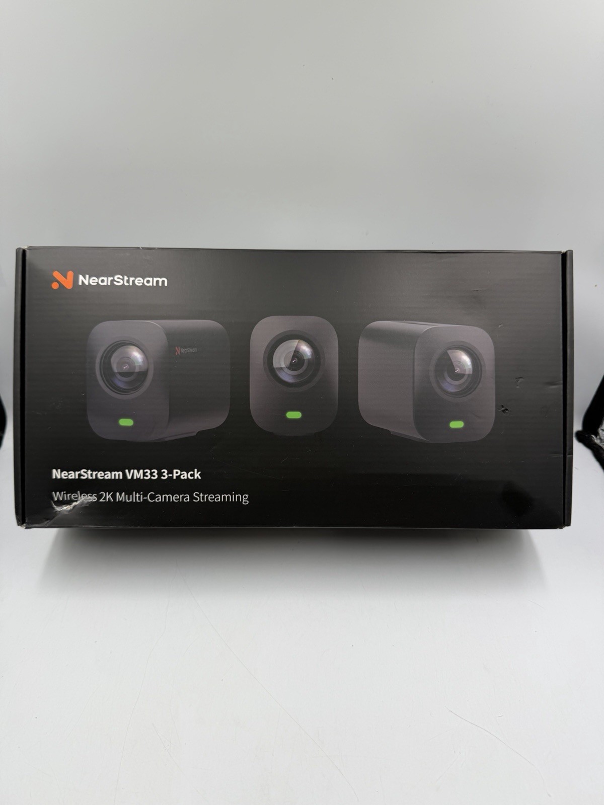 NearStream VM33 3-Pack Wireless 2K Live Streaming Camera Kit Multi-Cam Bundle