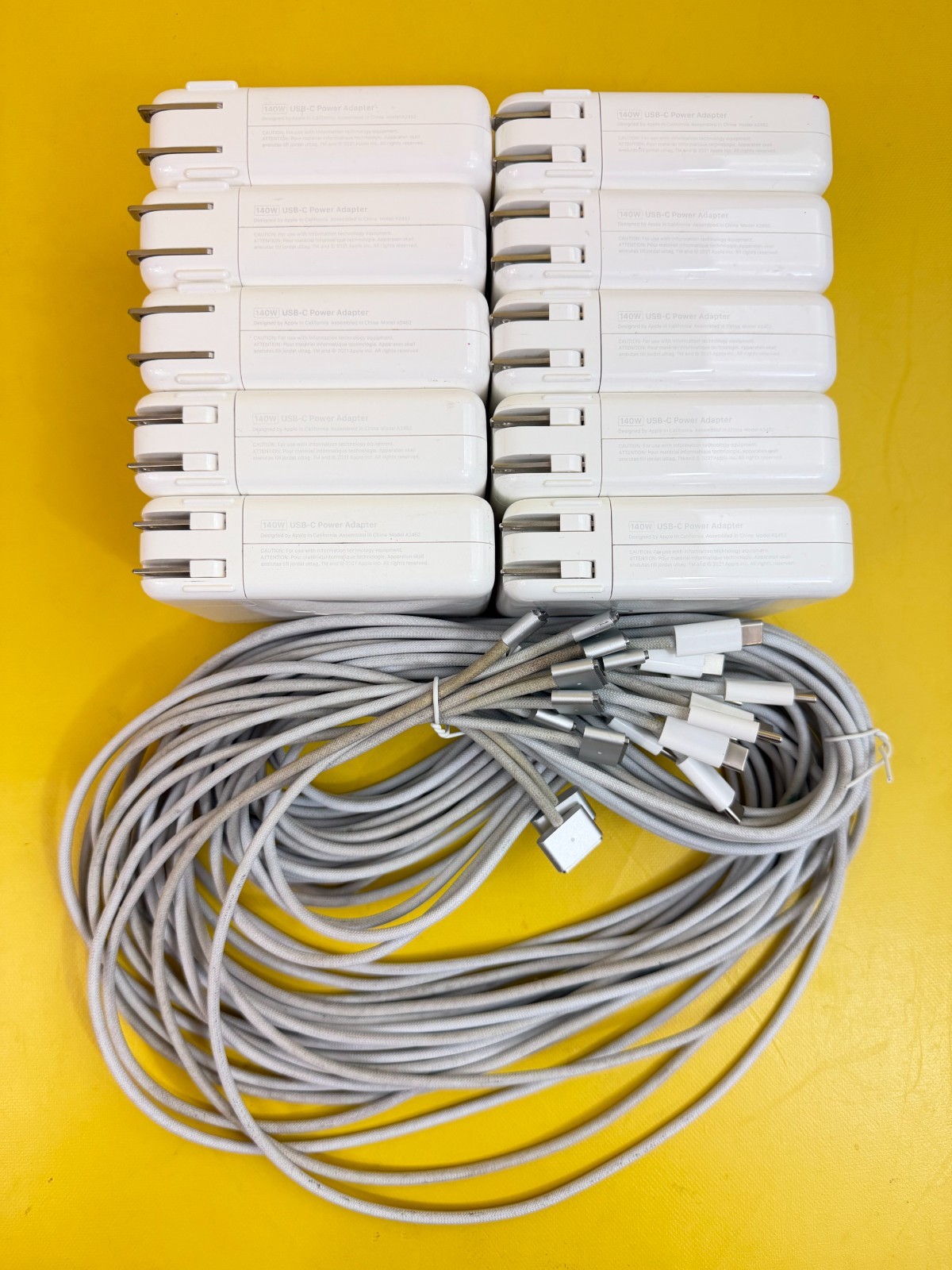 Lot 10x OEM Genuine 140W USB C Charger Adapter A2452 with Magsafe 3 Cable