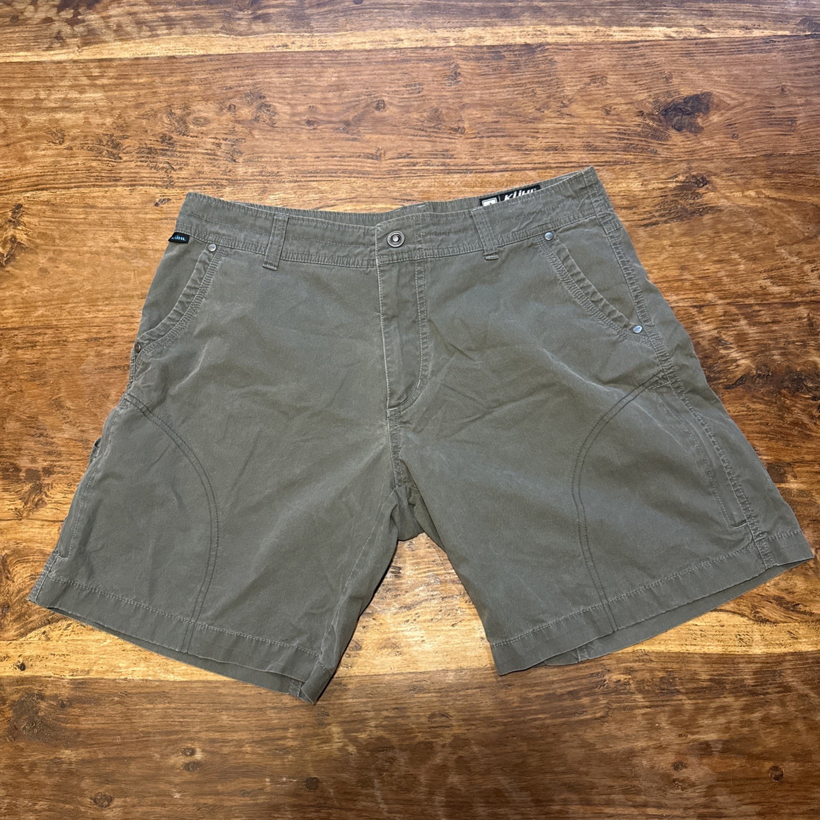 KÜHL Ramblr Shorts Men’s 34 Style 5125 Olive Hiking Outdoor 9.5” Gorpcore