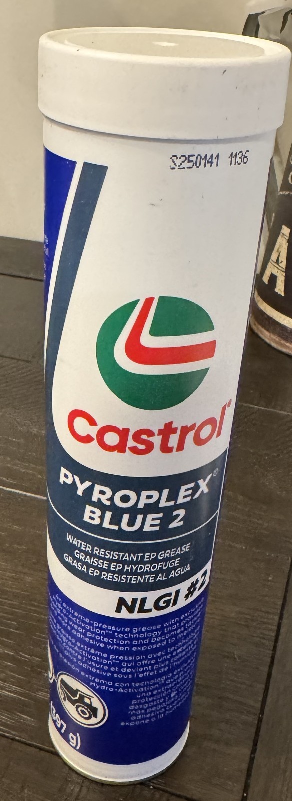 Castrol Pyroplex Blue 2 NGLI #2 Water Resistant EP Grease Tube 14 ounce