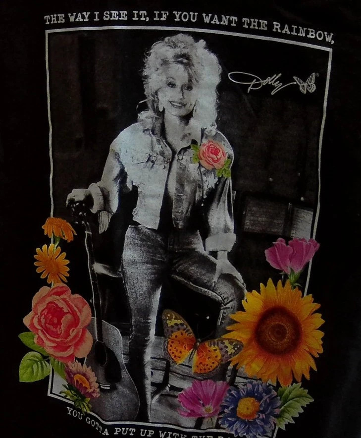 Rare Dolly Parton if you want the rainbowy ou gotta put up with the rain Shirt P