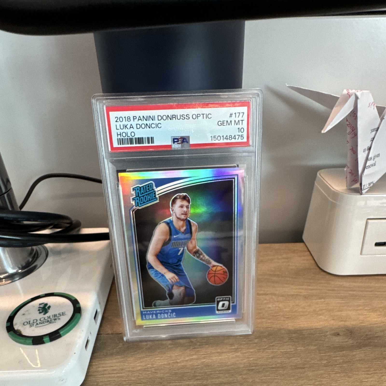 Panini 2018-19 Donruss Optic Luka Dončić Rated Rookie Holo #177 PSA 10 Panini 2018-19 Donruss Optic Luka Dončić Rated Rookie Holo #177 PSA 10