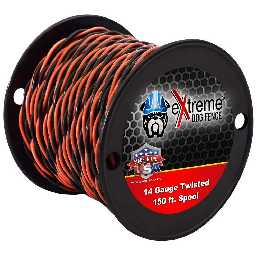 150ft Roll 14 Gauge Heavy Duty Professional Grade Twisted Dog Fence Wire - Co...