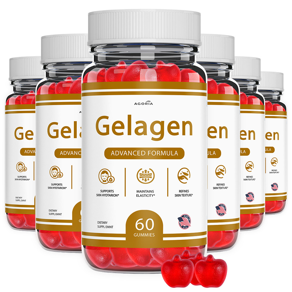 (6 Pack) Gelagen Gummy Advanced Skin Health Support Formula Gela Gen Gummies