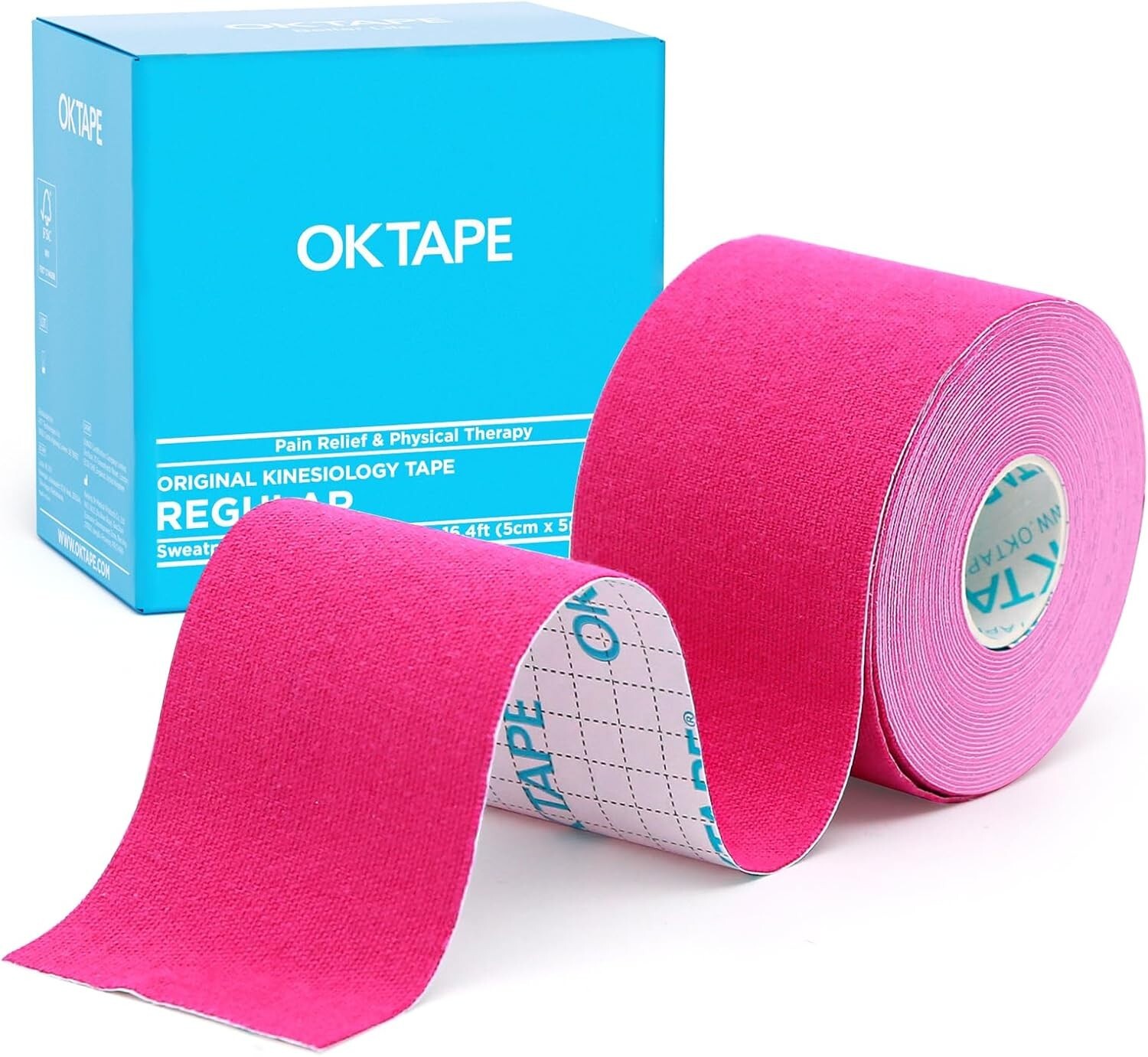 OK TAPE Kinesiology Tape, Regular Original Cotton Elastic Athletic Tape -