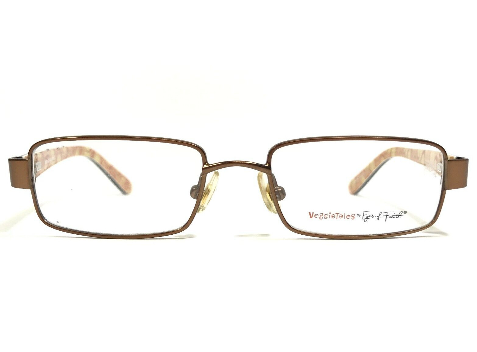Veggie Tales Kids Eyeglasses Frames VT-3002 BROWN Rectangular Full Rim 46-16-125